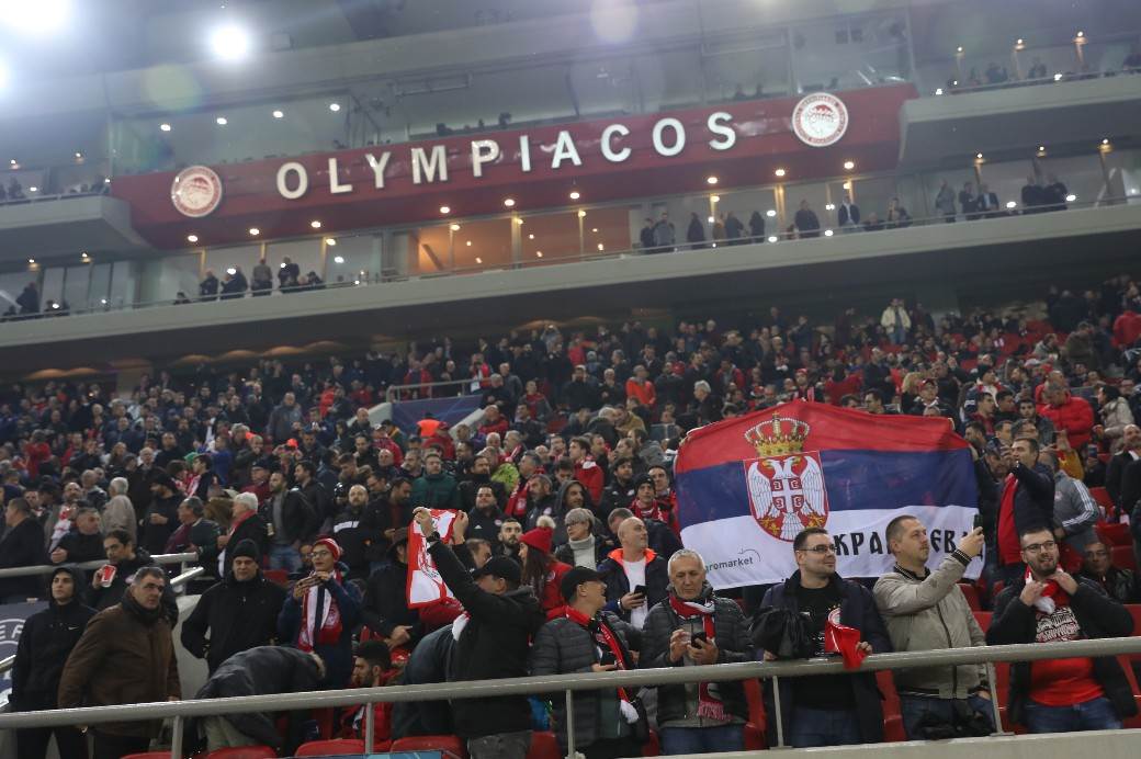 Olimpijakos - Zvezda UŽIVO: Fotografije koreografija Gate 7 i Delije FOTO