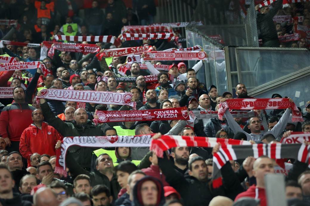 Olimpijakos - Zvezda UŽIVO: Fotografije koreografija Gate 7 i Delije FOTO