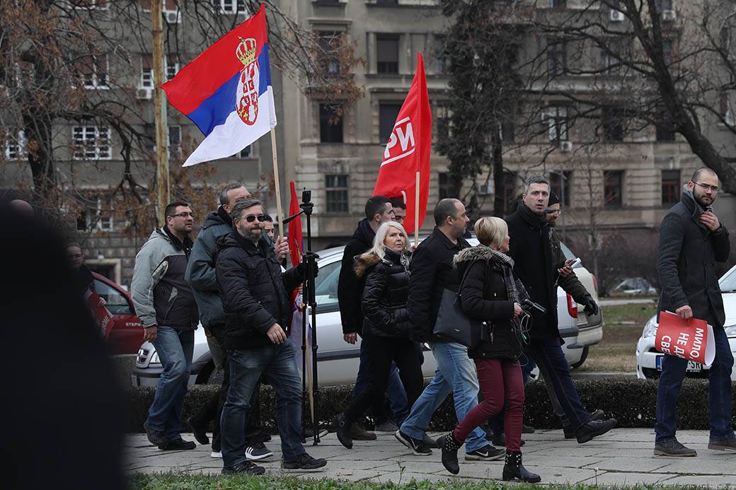 Boško Obradović Dveri protest zbog zakona u Crnoj Gori