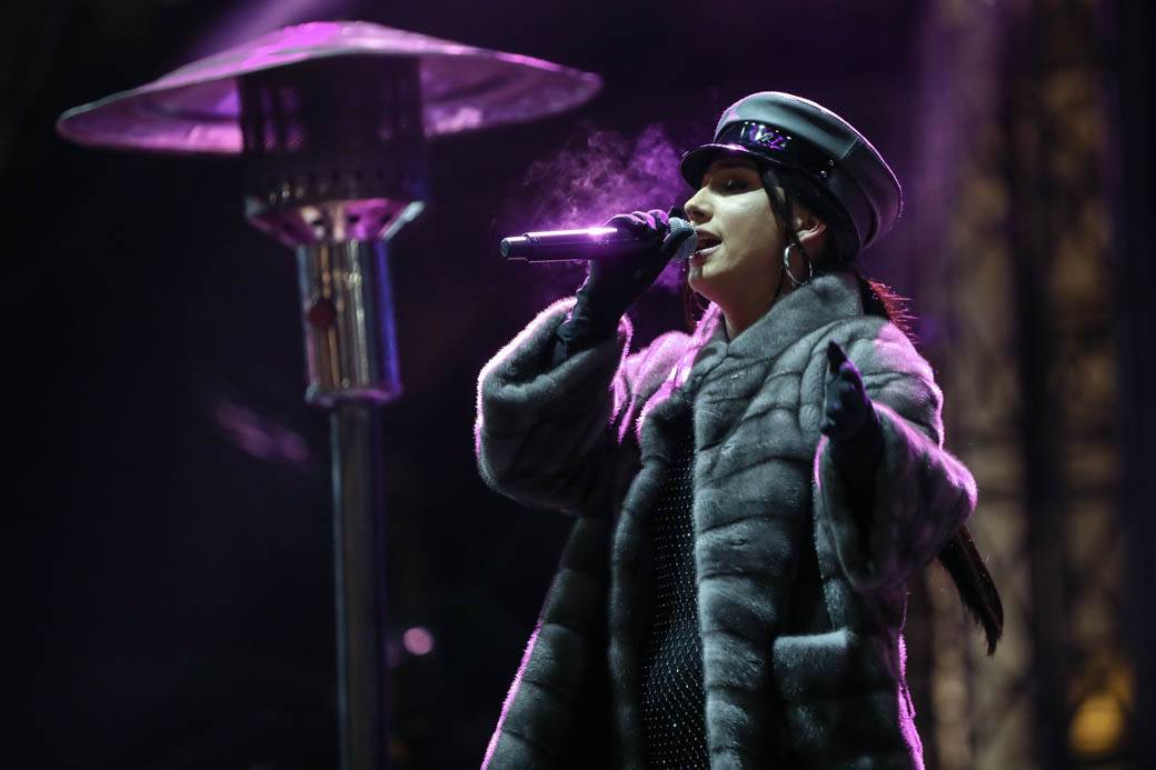 Sara Jo, Rasta, Coby, Vuk Mob, Angelina koncert ispred SKupštine - Beogradska zima 2019 FOTO 