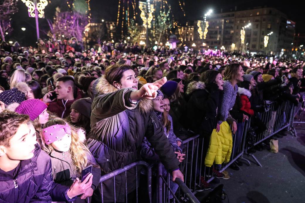 Sara Jo, Rasta, Coby, Vuk Mob, Angelina koncert ispred SKupštine - Beogradska zima 2019 FOTO 