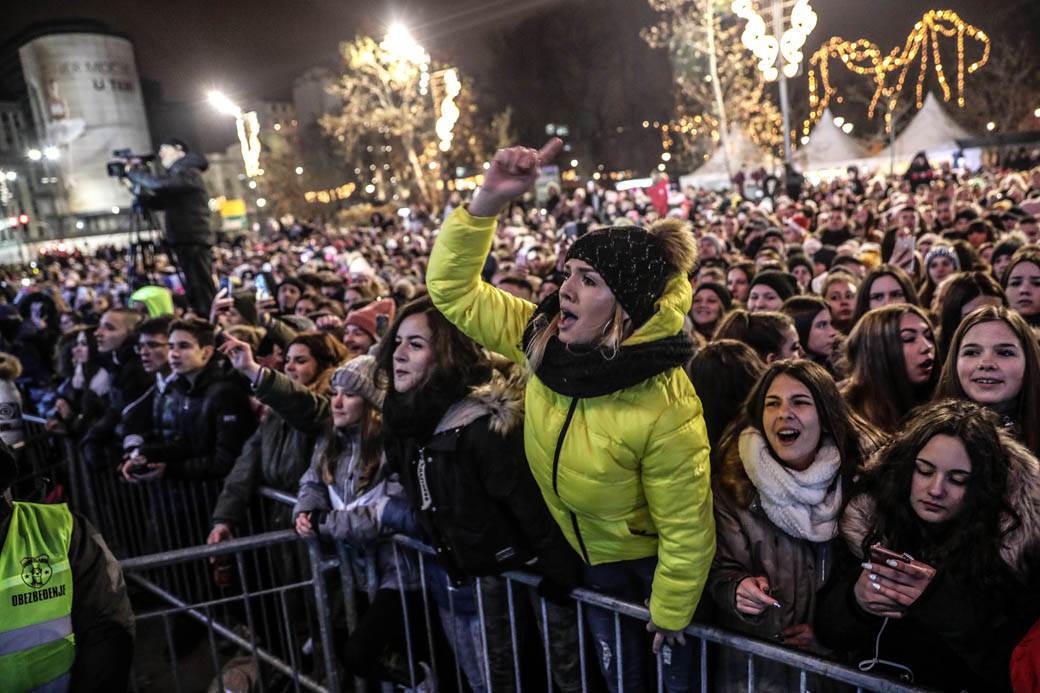 Sara Jo, Rasta, Coby, Vuk Mob, Angelina koncert ispred SKupštine - Beogradska zima 2019 FOTO 