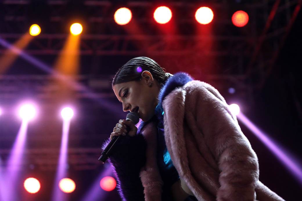 Sara Jo, Rasta, Coby, Vuk Mob, Angelina koncert ispred SKupštine - Beogradska zima 2019 FOTO 