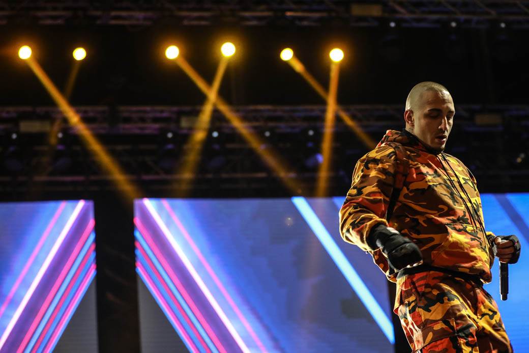 Sara Jo, Rasta, Coby, Vuk Mob, Angelina koncert ispred SKupštine - Beogradska zima 2019 FOTO 