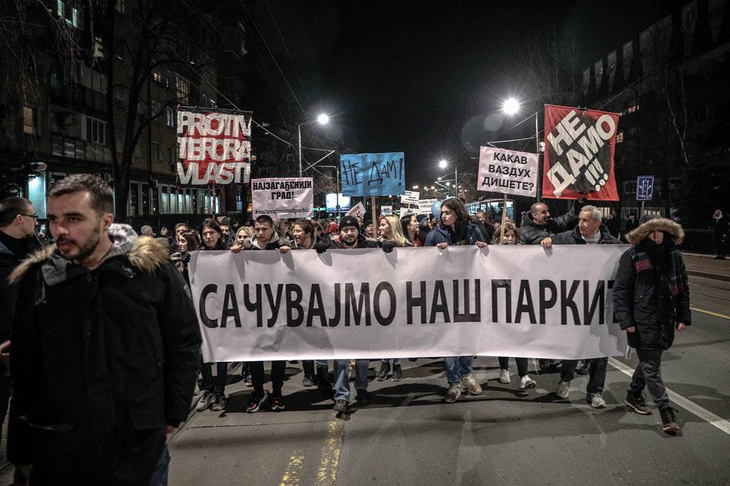 Odbranjen parkić na Banovom Brdu Video 