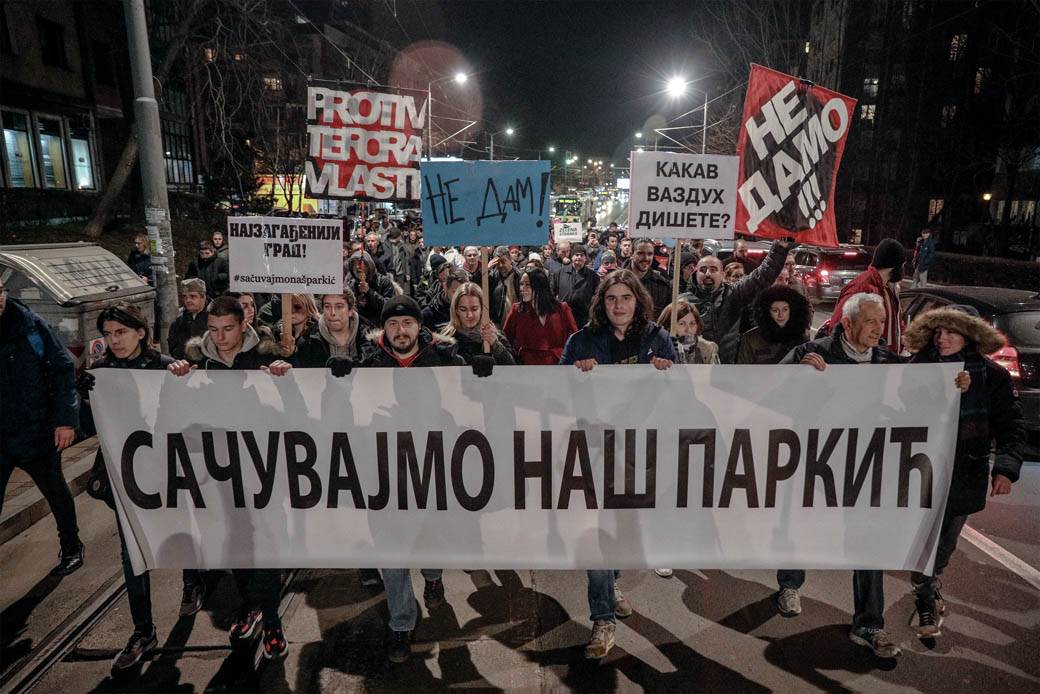 Odbranjen parkić na Banovom Brdu Video 