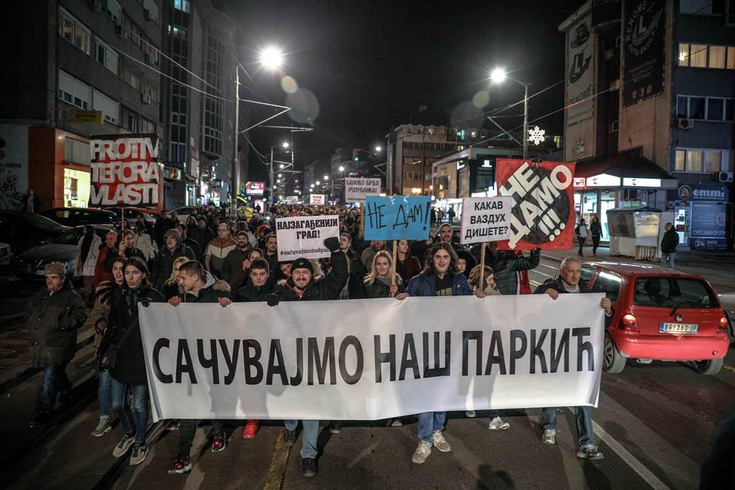 Odbranjen parkić na Banovom Brdu Video 