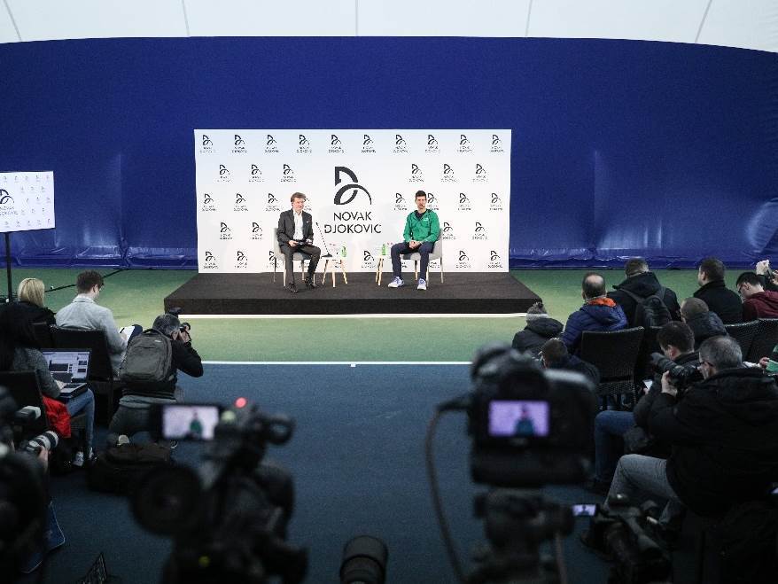 Novak Djoković u Beogradu, trenirao na Dorćolu FOTO