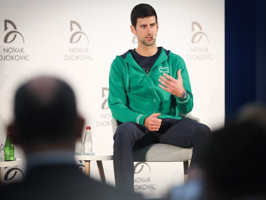 Novak Djoković u Beogradu, trenirao na Dorćolu FOTO