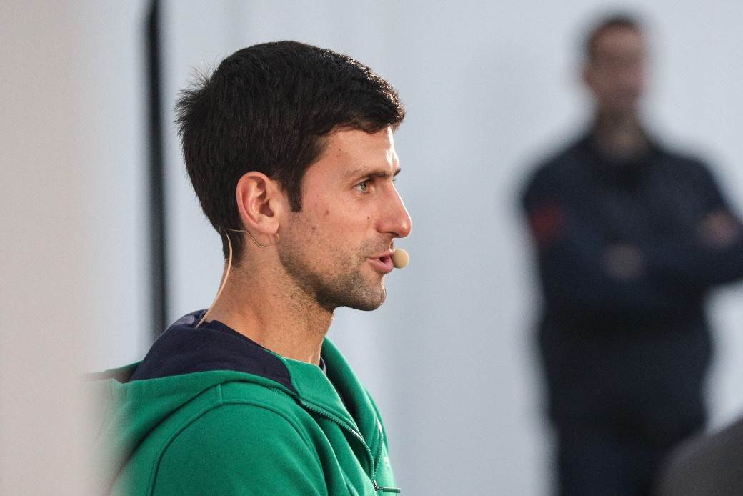 Novak Djoković u Beogradu, trenirao na Dorćolu FOTO
