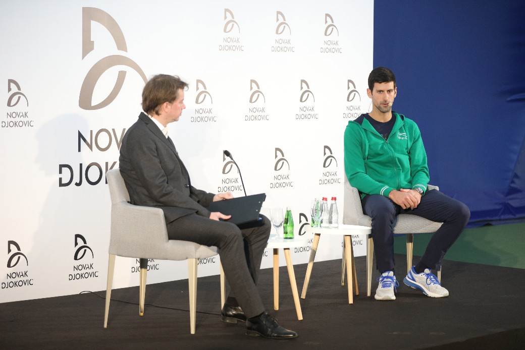 Novak Djoković u Beogradu, trenirao na Dorćolu FOTO