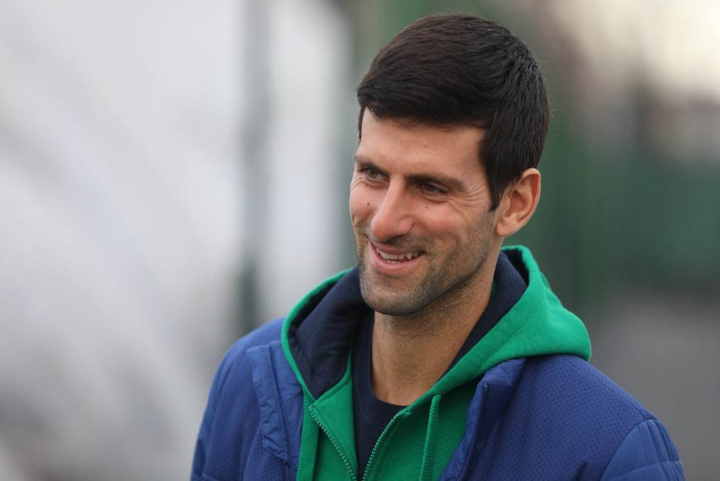 Novak Djoković u Beogradu, trenirao na Dorćolu FOTO
