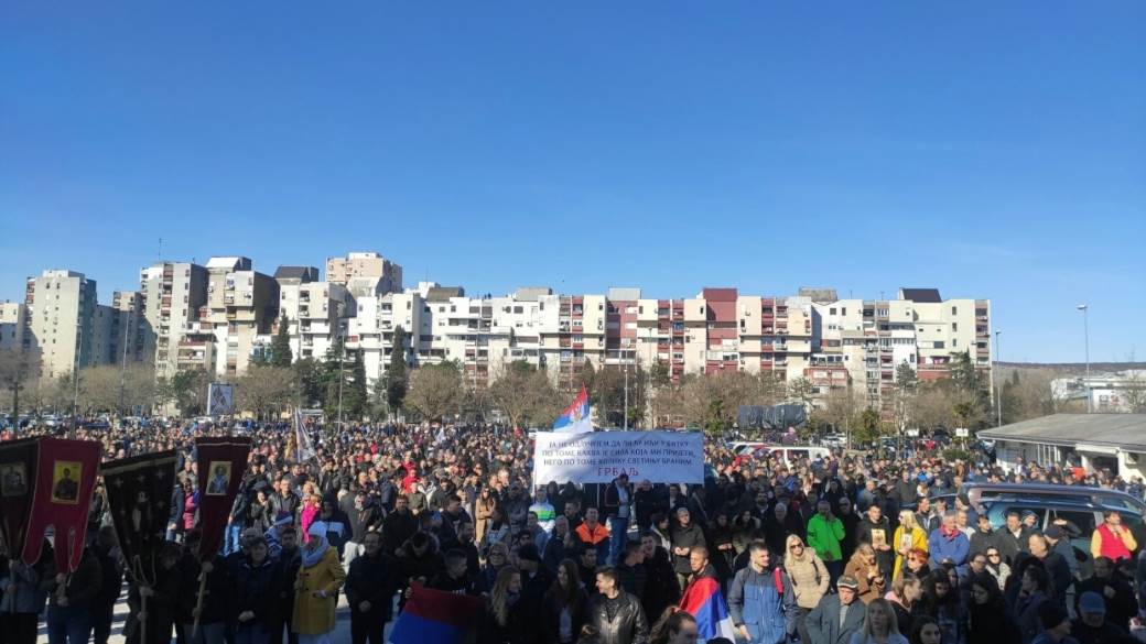 Crna Gora velika litija u Podgorici 