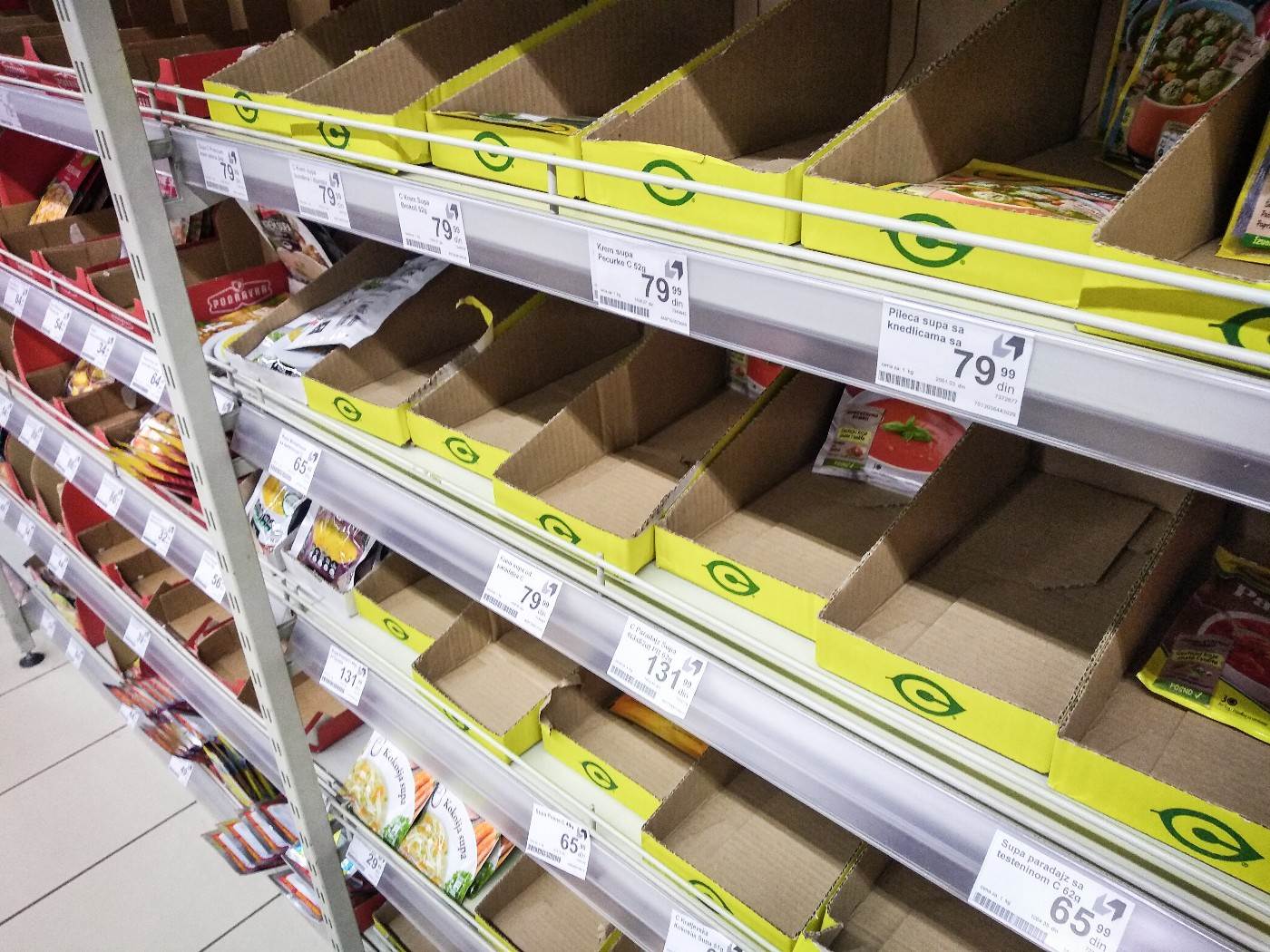 Korona virus - prodavnice u Nemačkoj poluprazne