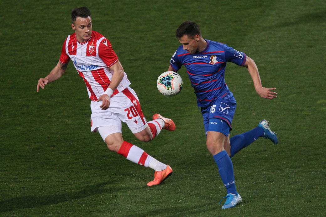 Crvena zvezd a- Napredak: ZVEZDIN rodjendan u senci korona virusa! Prazne tribine na Rajku FOTO