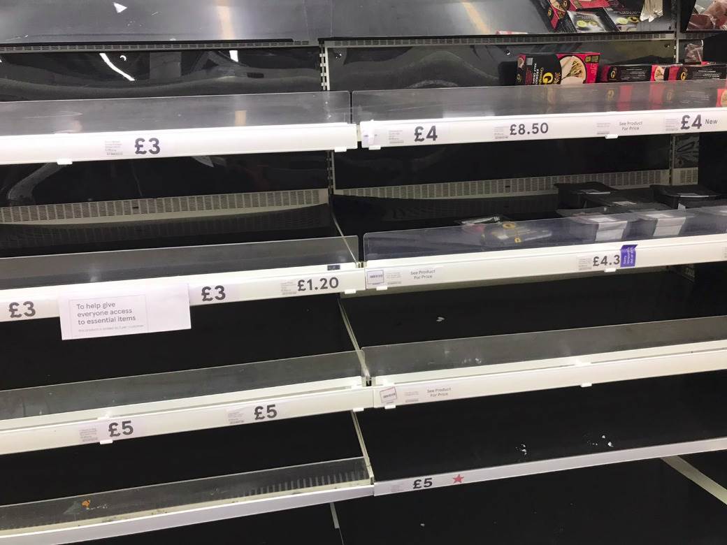 Korona virus - Prodavnice prehrambene robe na Zapadu prazne, kod nas pune