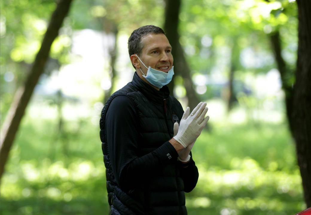 KK Partizan trening Hajd park korona virus