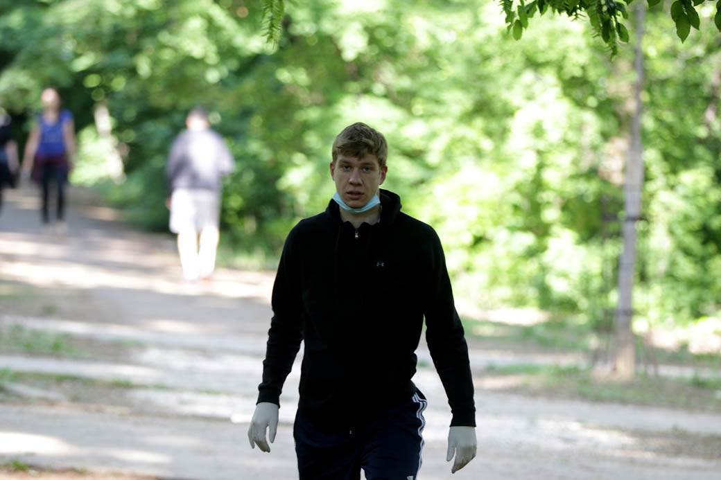 KK Partizan trening Hajd park korona virus