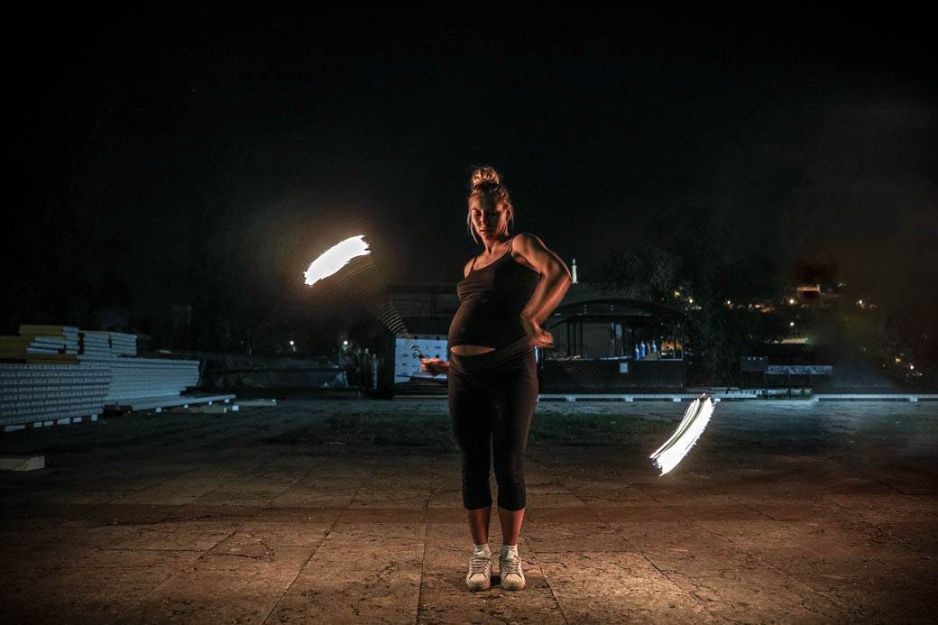 Poi - Ples sa vatrom u Beogradu: Magmus Fire Show FOTOGRAFIJE