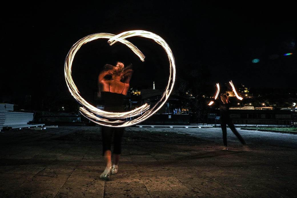 Poi - Ples sa vatrom u Beogradu: Magmus Fire Show FOTOGRAFIJE