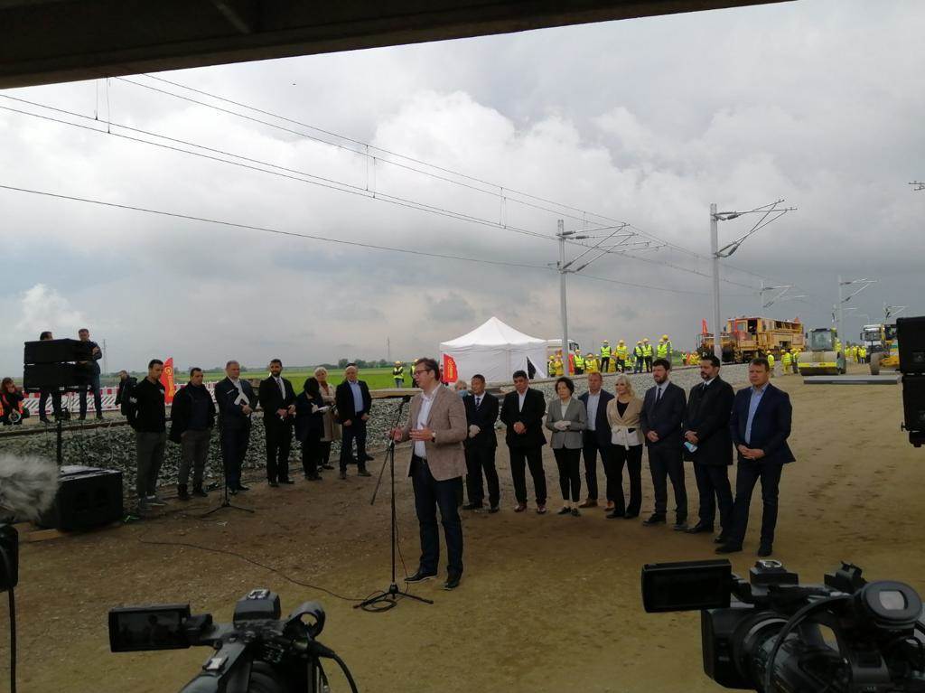 Aleksandar Vučić brza pruga do Mađarske obilazak radova