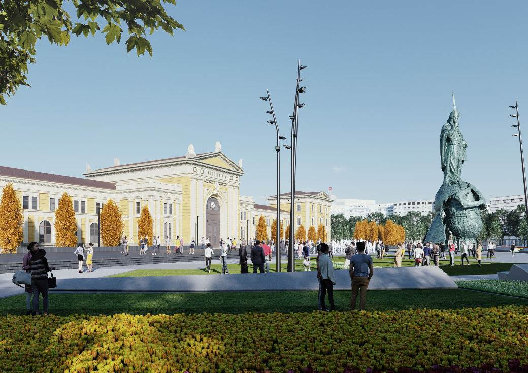 Beograd Savski trg spomenik Stefan Nemanja