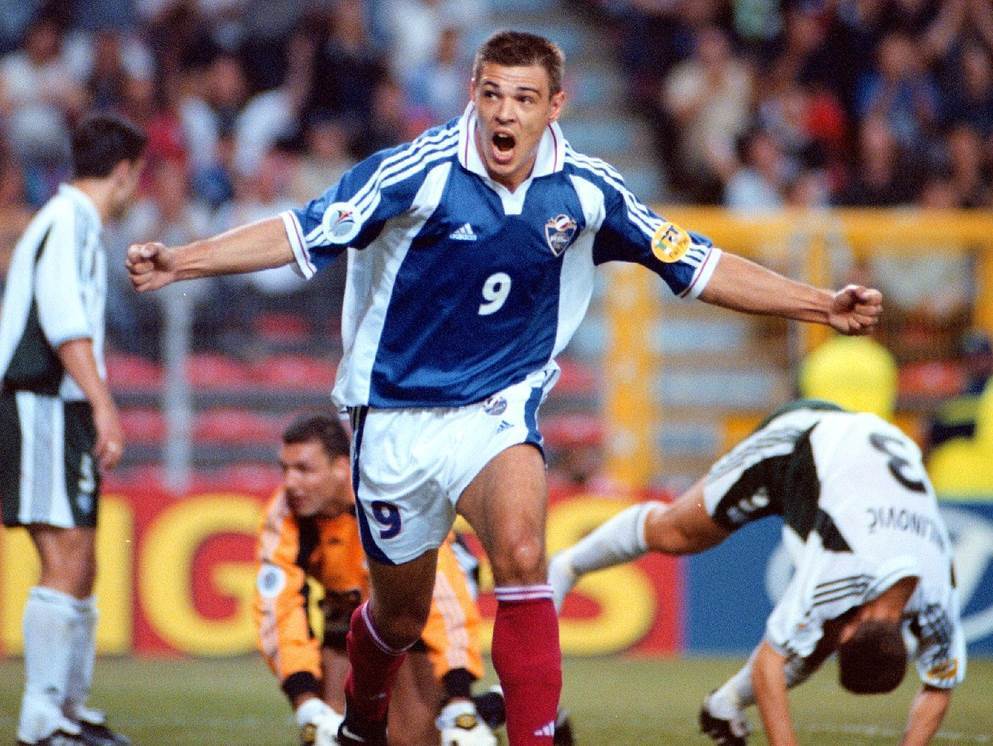 Dve decenije spekakl Euro 2000 Milošević Drulović Mihajlović Mijatović Slovenija 3 3