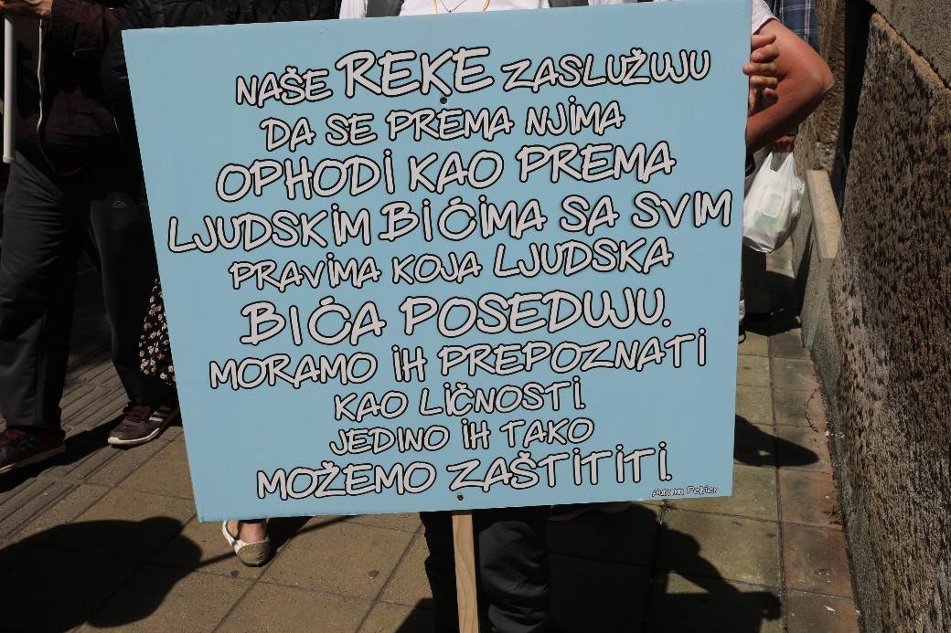 Protest MHE ispred Vlade Srbije ekologija odbranimo reke