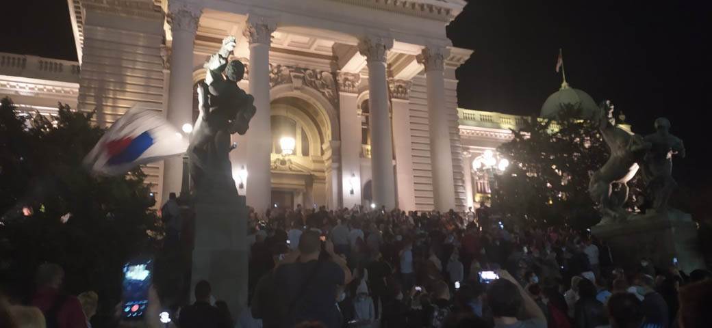 Dragan Marković Palma o protestima ispred Skupštine