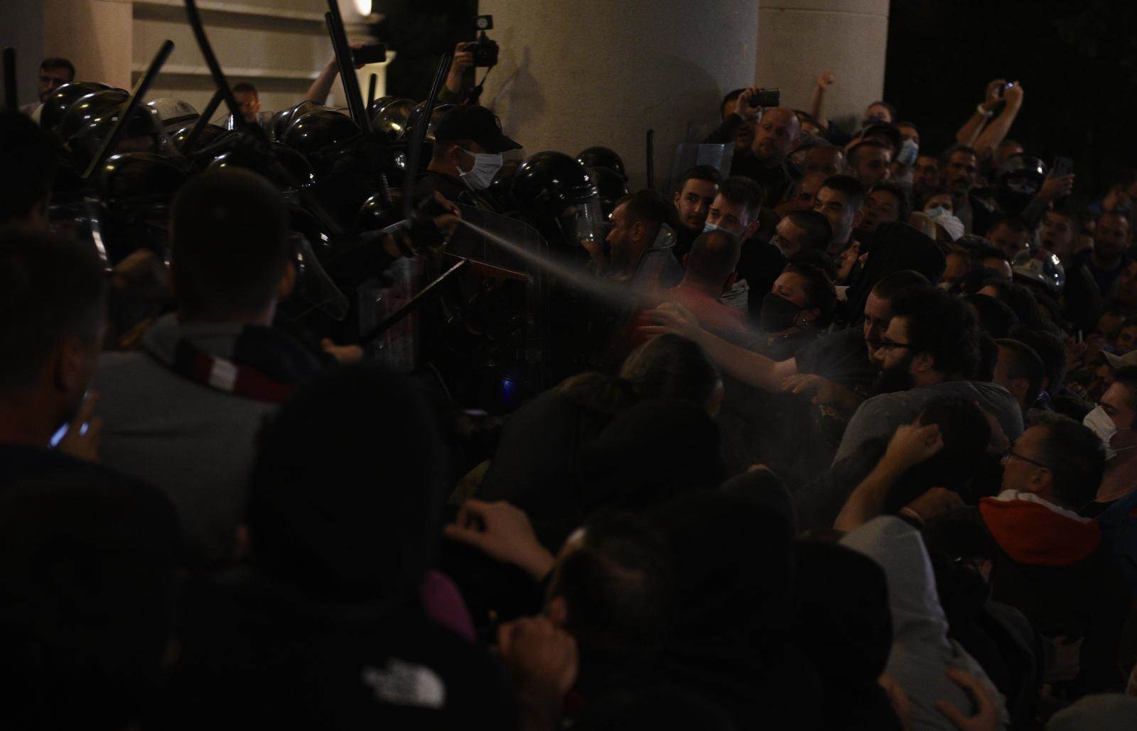 Dragan Marković Palma o protestima ispred Skupštine