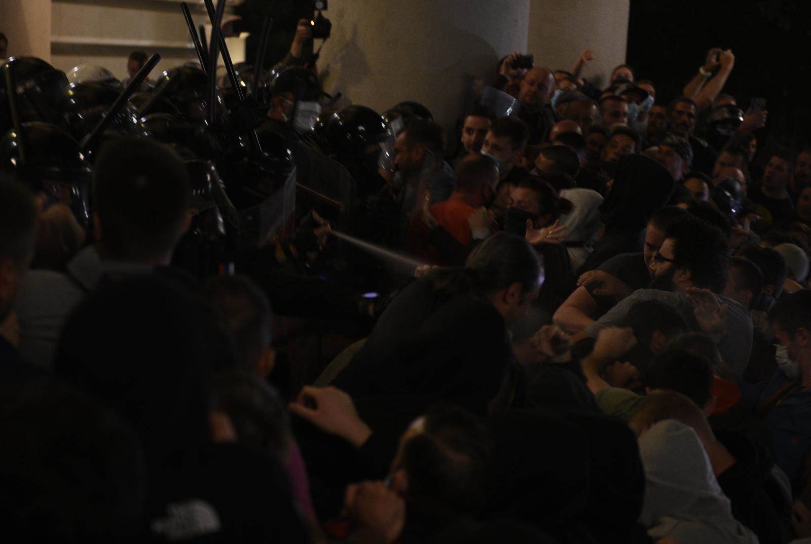 Dragan Marković Palma o protestima ispred Skupštine