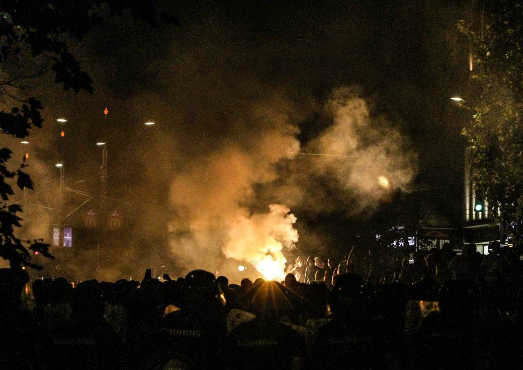 Demonstracije u Beogradu - Ambasada SAD