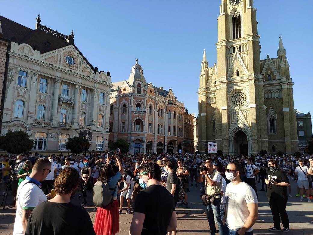 Protest-Novi Sad-treći dan