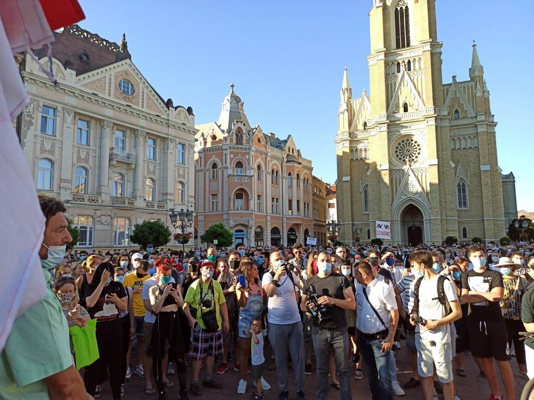 Protest-Novi Sad-treći dan