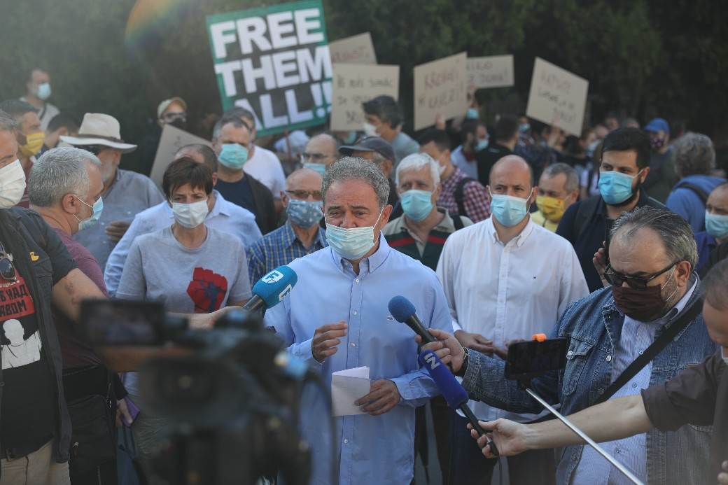 Centralni zatvor protest Dragan Đilas oteran