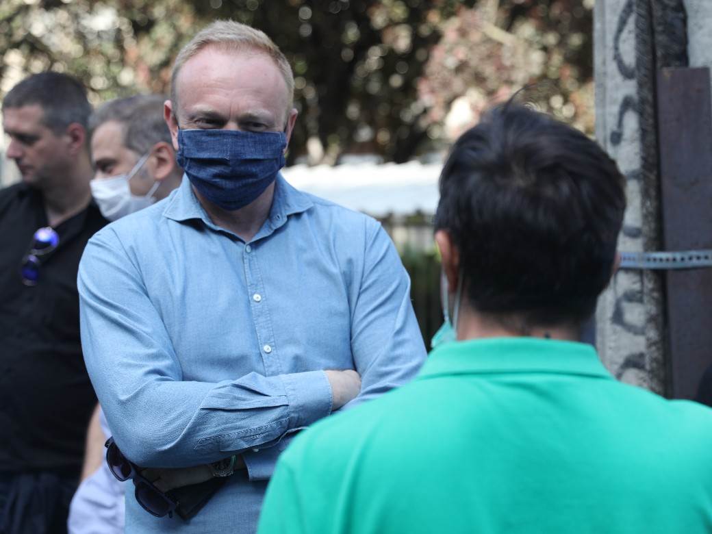 Centralni zatvor protest Dragan Đilas oteran