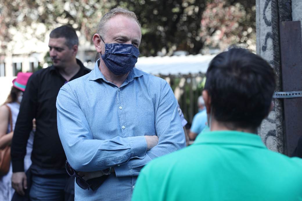 Centralni zatvor protest Dragan Đilas oteran