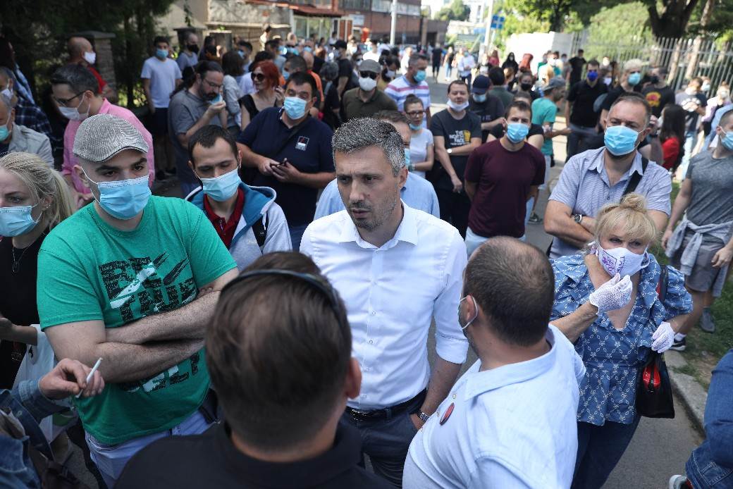 Centralni zatvor protest Dragan Đilas oteran