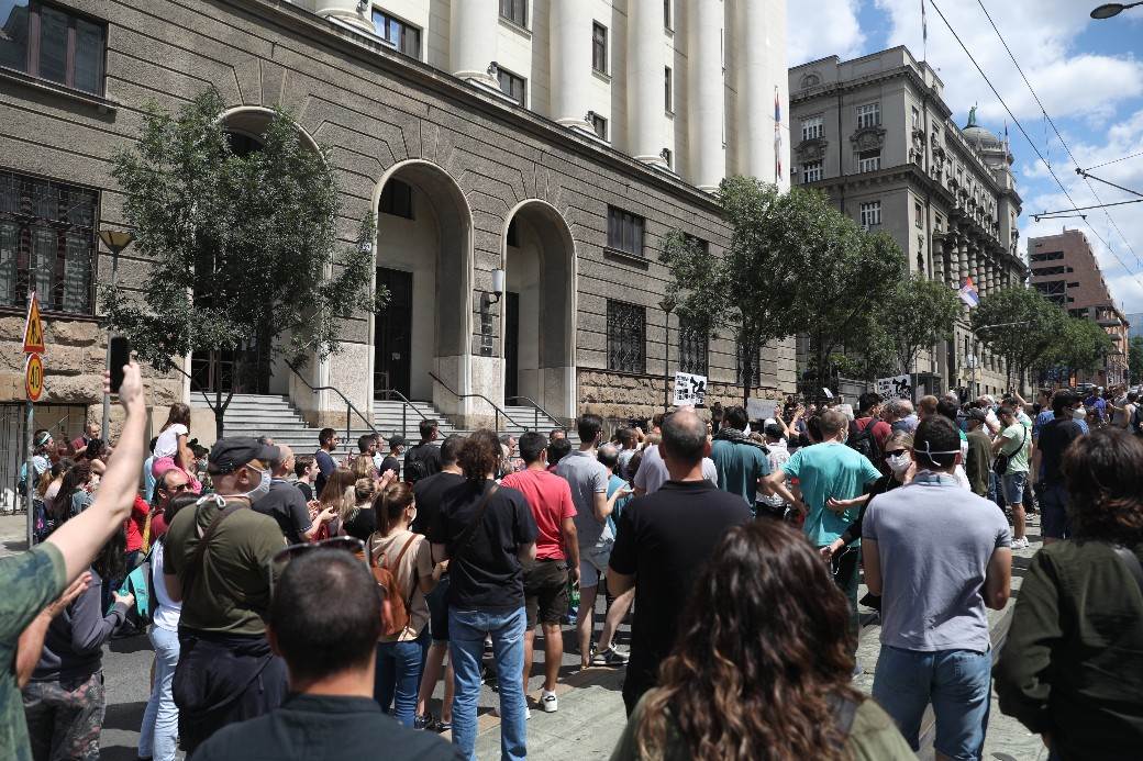 Protest - Upravni sud - Obaranje izbora - Saša Radulović - Dosta je bilo /  FOTO / VIDEO