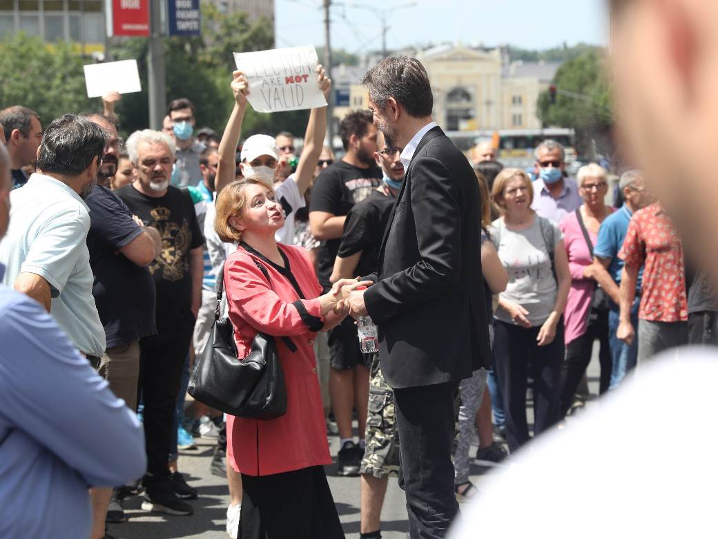 Protest - Upravni sud - Obaranje izbora - Saša Radulović - Dosta je bilo /  FOTO / VIDEO