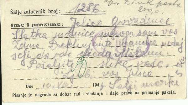 Blagoje Jovović Ante Pavelić atentat ustaše zločin pismo logor Jelica Gvozdenac baka Vera