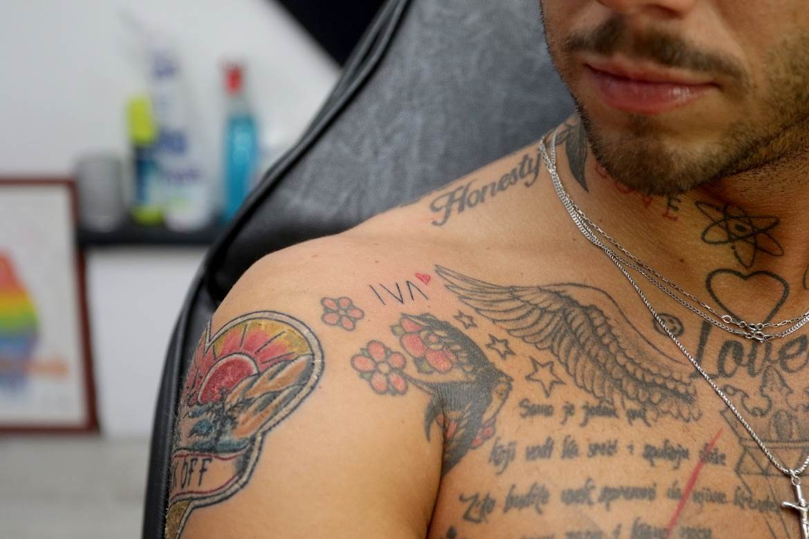 Filip Đukić istetovirao ime Ive Grgurić 