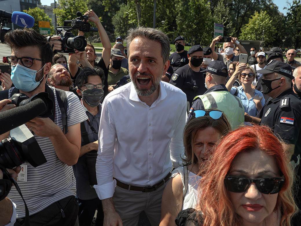 Skupština Srbije novi saziv protesti jaja hapšenje Radulović raspop Antonije FOTOGRAFIJE