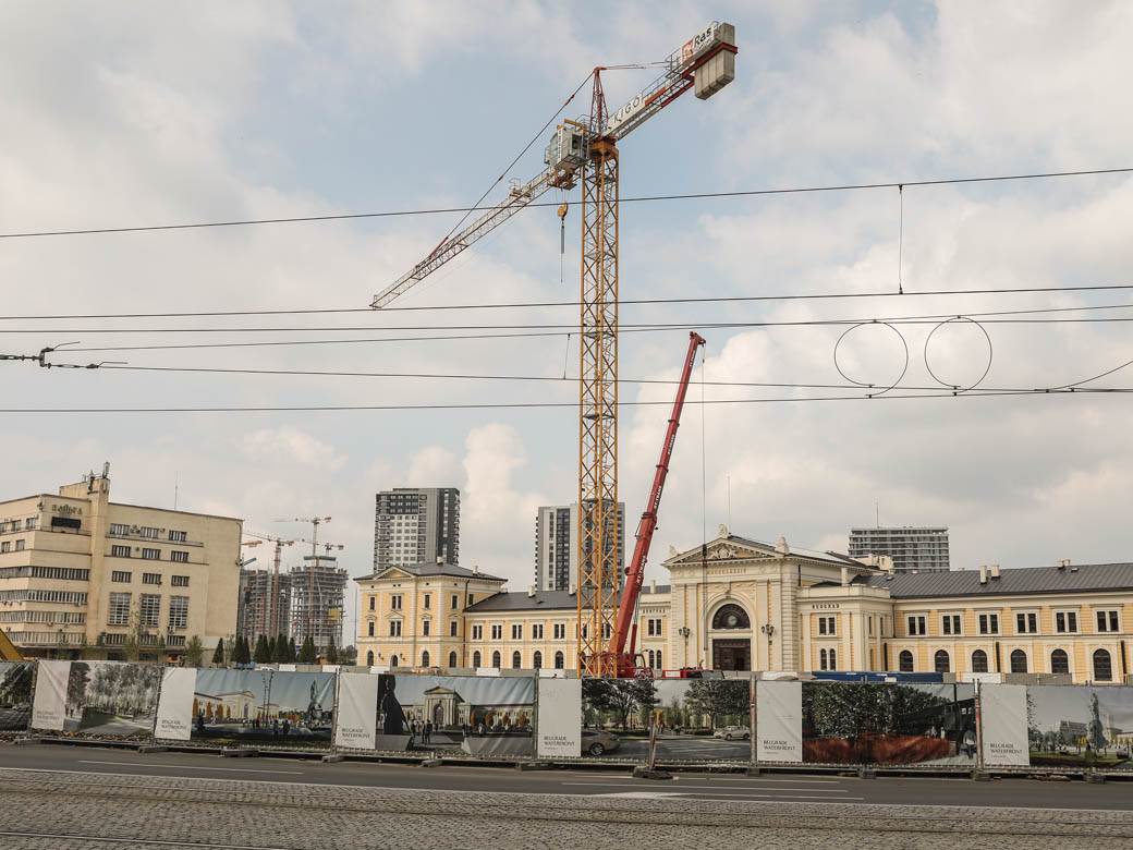 Spomenik Stefan Nemanja postavljanje Savski trg Beograd FOTOGRAFIJE