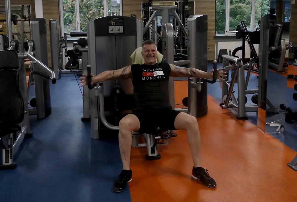 Djordje David teretana vežbanje FOTOGRAFIJE