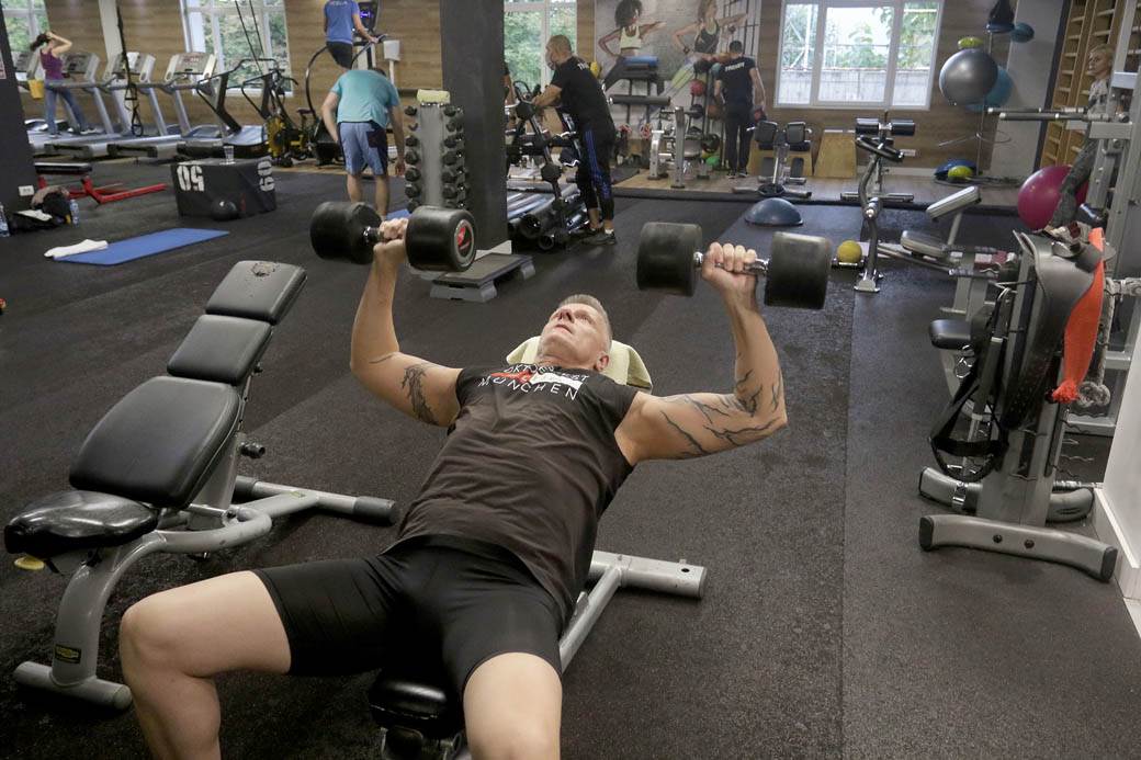 Djordje David teretana vežbanje FOTOGRAFIJE