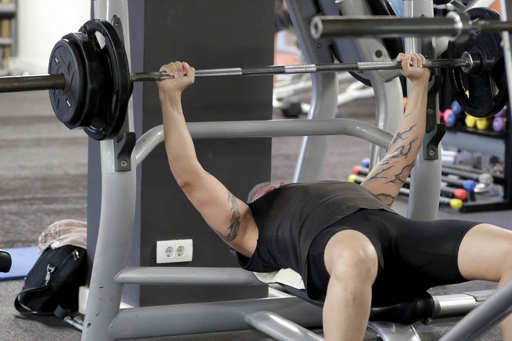 Djordje David teretana vežbanje FOTOGRAFIJE