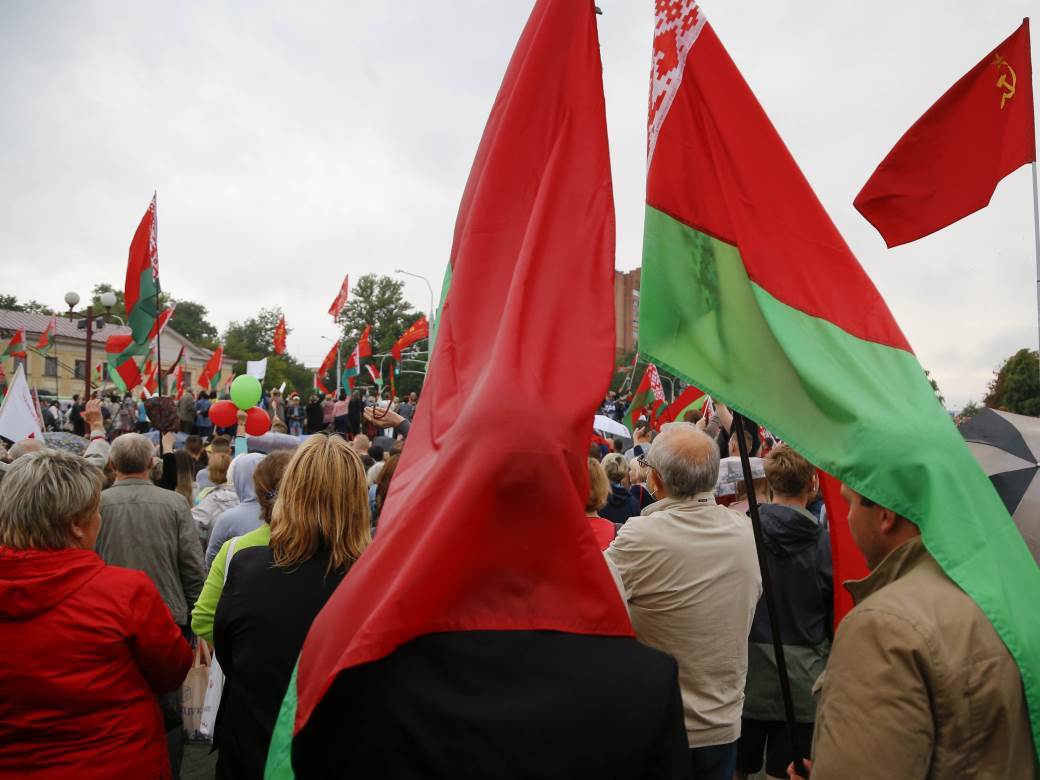 belorusija protesti kontramiting lukašenko foto video