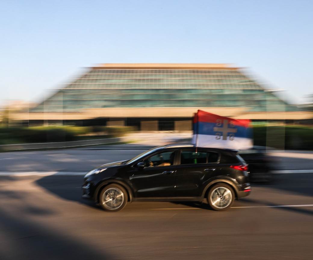 Crna Gora auto-litija Podgorica blokada puteva