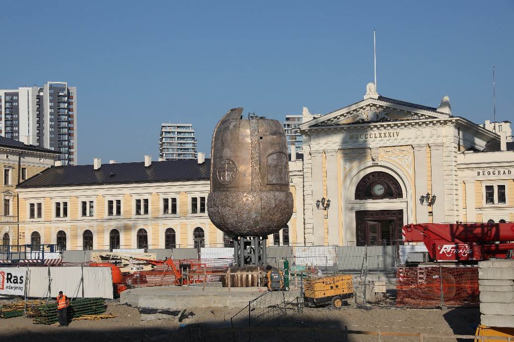 Spomenik Stefanu Nemanji prva faza gotova